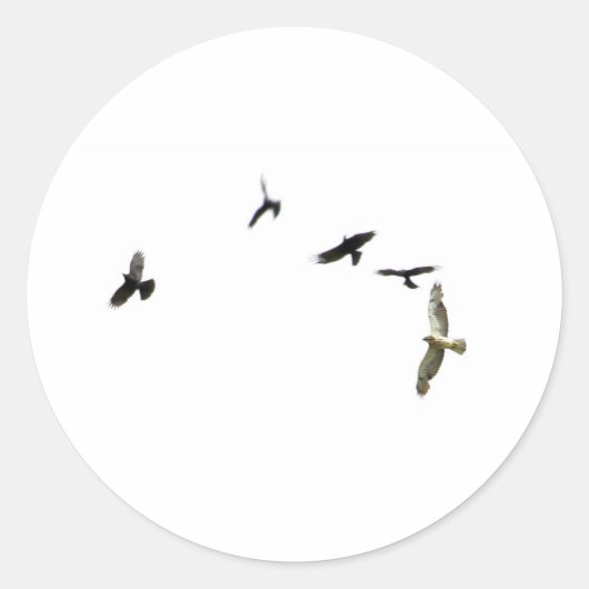 Een moord op koeien ronde sticker (Voorkant)