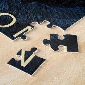Een moord van kraaien legpuzzel (Zijkant)