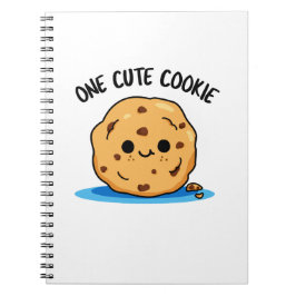 Eén Mopkoekje Funny Food Pun  Notitieboek