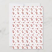 Een moppige puppy feestdagenkaart (Achterkant)