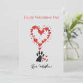 Een mops hondje feestdagenkaart (Staand voorkant)