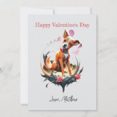 Een mops hondje feestdagenkaart (Voorkant)