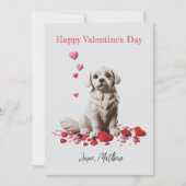 Een mops hondje feestdagenkaart (Voorkant)