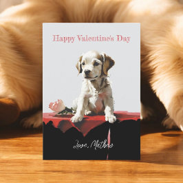 Een mops hondje feestdagenkaart