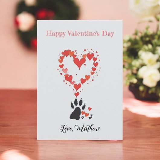 Een mops hondje feestdagenkaart