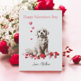 Een mops hondje feestdagenkaart