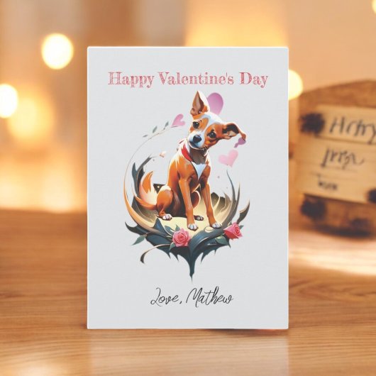 Een mops hondje feestdagenkaart