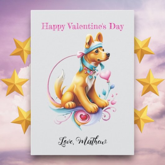 Een mops hondje feestdagenkaart