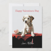 Een mops hondje feestdagenkaart (Voorkant)