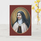 EEN MORGENGEBED DOOR ST. THERESE WORDT GESCHREVEN KAART (Gele Bloem)