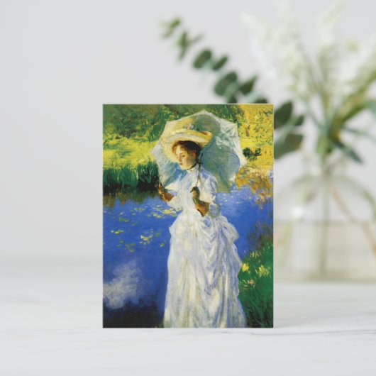 Een morning Walk Briefkaart (Staand voorkant)