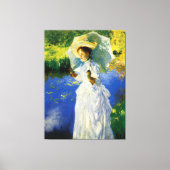 Een morning Walk Canvas Afdruk (Voorkant)