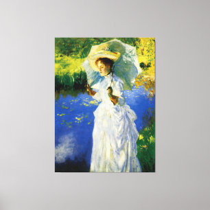 Een morning Walk Canvas Afdruk