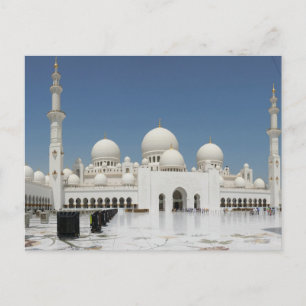 Een moskee in Abu Dhabi Briefkaart