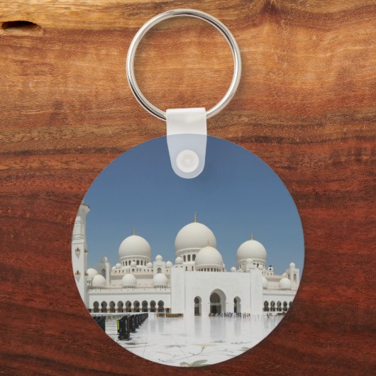Een moskee in Abu Dhabi Sleutelhanger (Voorkant)