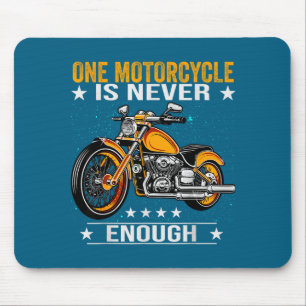 Eén motor is nooit genoeg - Grappig biker citaat Muismat