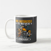 Eén motor is nooit genoeg - Grappige Biker Quote Koffiemok (Links)