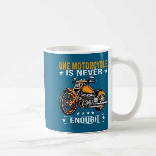Één motor is nooit genoeg - Grappige Biker Quote Koffiemok (Rechts)