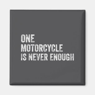 Eén motor is nooit genoeg Grappige motorfiets-bi Magneet