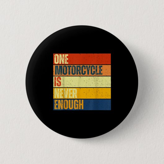 Één motor is nooit genoeg ronde button 5,7 cm (Voorkant)