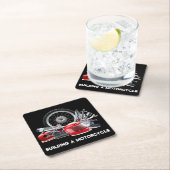 Een motorfiets maken met onderdeeltekening kartonnen onderzetters (Insitu)