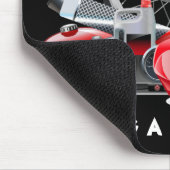 Een motorfiets maken met onderdeeltekening muismat (Hoek)