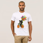 Een motorpak natuur t-shirt (Voorkant volledig)