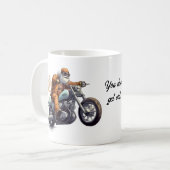 Een motorrijwiel koffiemok (Voorkant links)