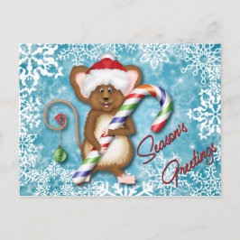 Een mousy seizoenen groeten! feestdagenkaart