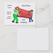 Een  Mover Business/Profile Card Visitekaartje (Voorkant / Achterkant)