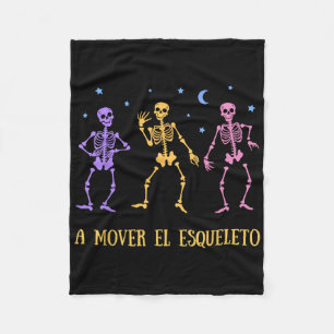 Een Mover El Esqueleto Grappig Spaans Halloween Fleece Deken