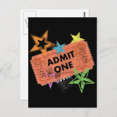 ÉÉN MOVIE TICKET TOEVOEGEN BRIEFKAART (Voorkant / Achterkant)