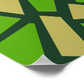 Een mozaïek van gestructureerde chaos poster (Hoek)