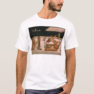 Een Mughal prins die 's nachts een dame ontvangt T-shirt