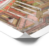 Een Mughal prinses in haar tuin (gouache op papier Poster (Hoek)