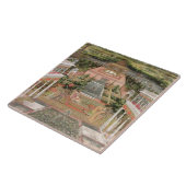 Een Mughal prinses in haar tuin (gouache op papier Tegeltje (Zijkant)