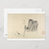 Een muis als monnik door Shibata Zeshin Briefkaart (Voorkant / Achterkant)