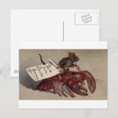 Een muis en zijn kreeft briefkaart (Voorkant / Achterkant)