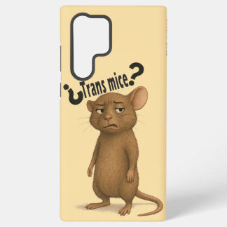 Een muis in de war door een domme verklaring samsung galaxy hoesje