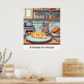Een muis in een huis - Print (Keuken)