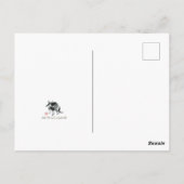 Een muis met een notenzoom-inktschilderij briefkaart (Achterkant)