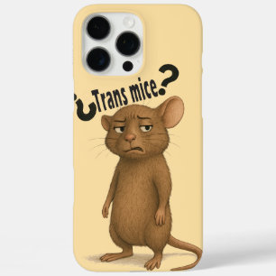Een muis verward door een domme uitspraak iPhone 16 pro max hoesje
