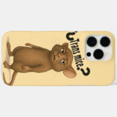 Een muis verward door een domme uitspraak Case-Mate iPhone case (Achterkant (horizontaal))