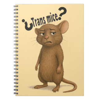 Een muis verward door een domme uitspraak notitieboek