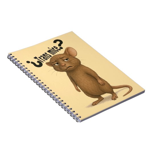 Een muis verward door een domme uitspraak notitieboek (Rechterzijde)