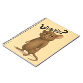 Een muis verward door een domme uitspraak notitieboek (Linkerzijde)