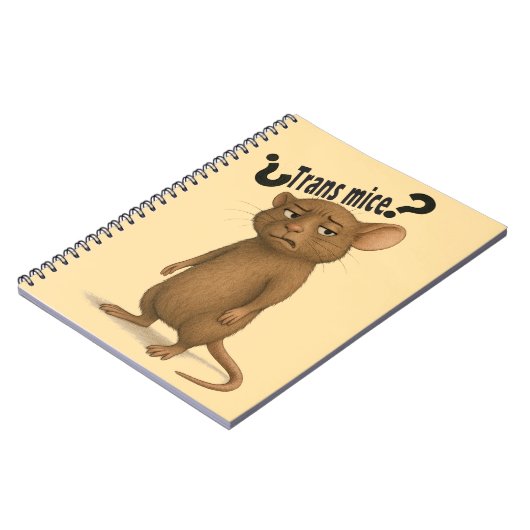 Een muis verward door een domme uitspraak notitieboek (Linkerzijde)