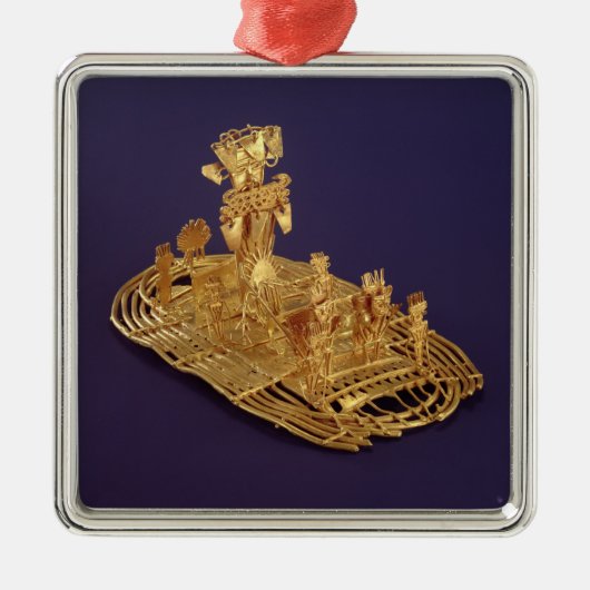 Een muisca votive figuurtje metalen ornament (Voorkant)