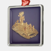 Een muisca votive figuurtje metalen ornament (Links)
