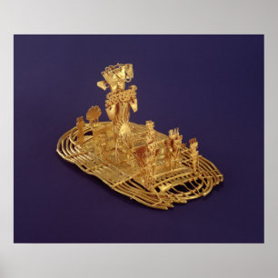 Een muisca votive figuurtje poster